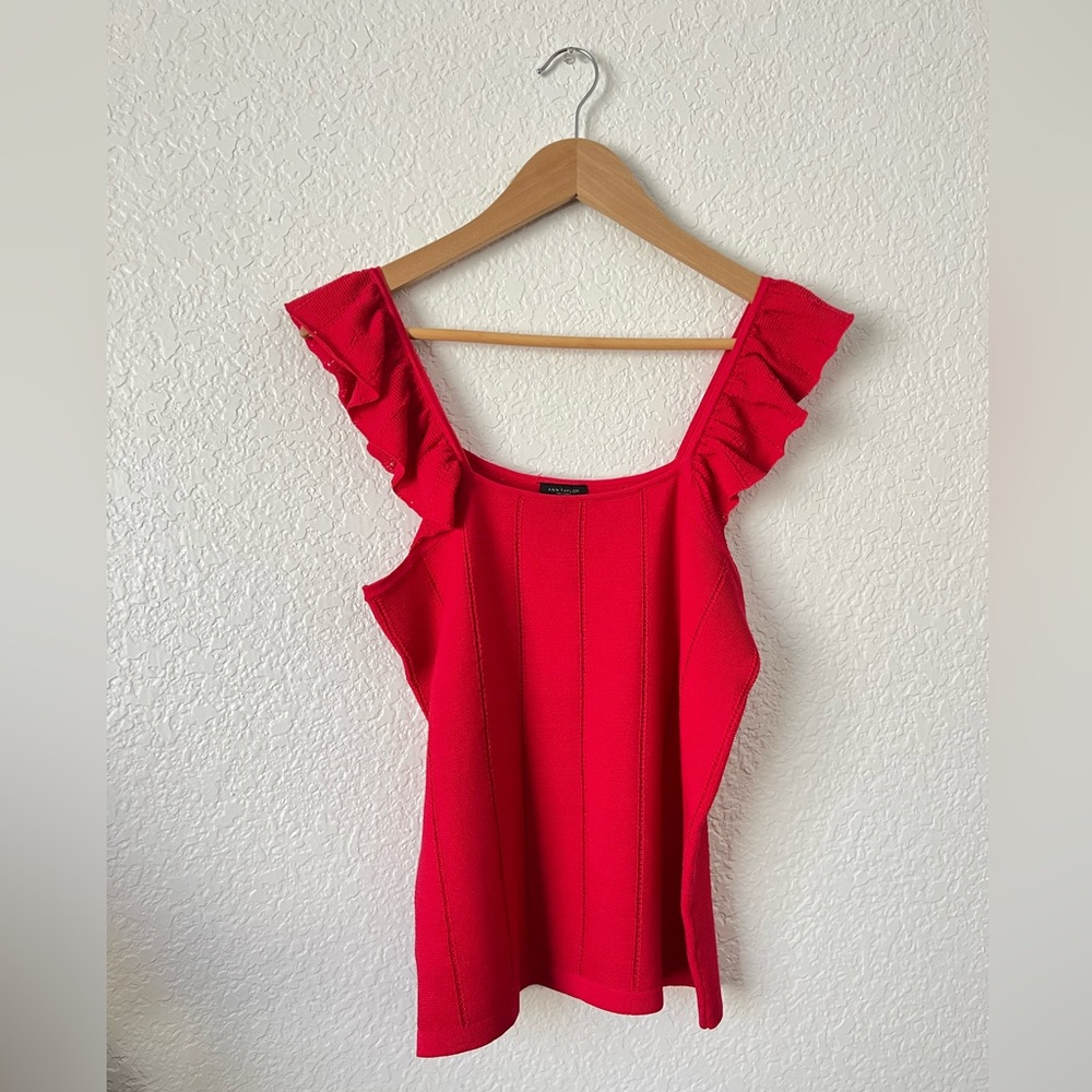 NWT Medium red Ann Taylor blouse